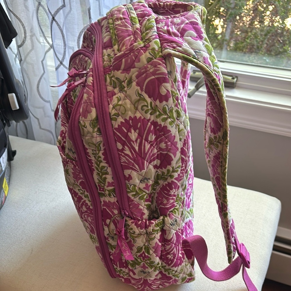 Vera Bradley Julep Tulip Quilted Laptop Backpack - Picture 4 of 11